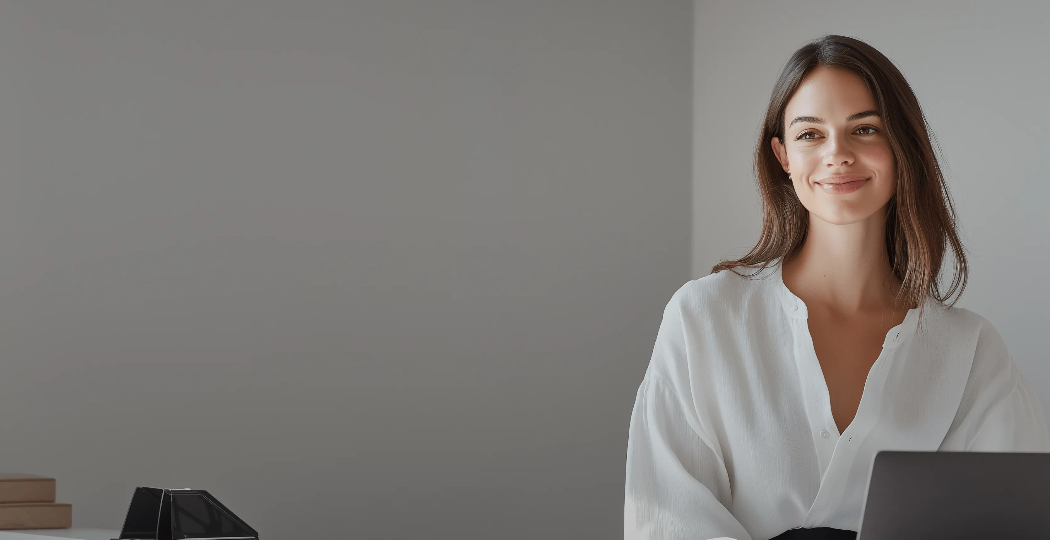 Consultants collaborating in an open office space